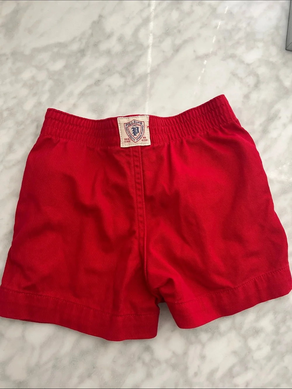 Ralph Lauren Boys Red Polo League Shorts- NWOT